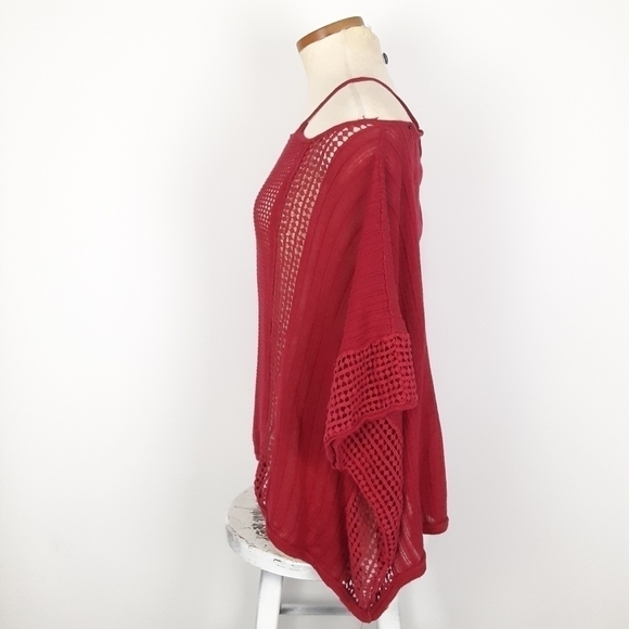 Free People Echo Open Stitch Knit Top Size Small - Picture 4 of 10